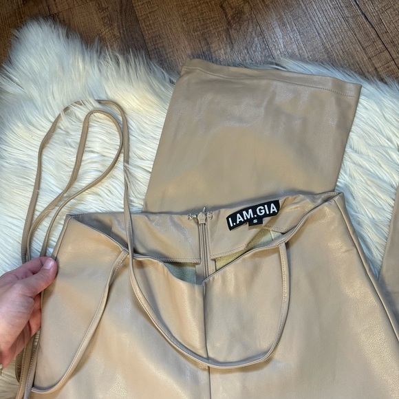 I.AM.GIA Zoey Faux Leather Lace Up Pant - Picture 4 of 6